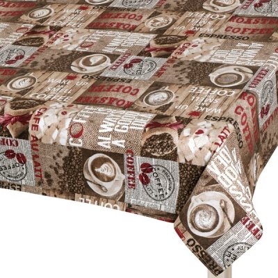 Bellatex ubrus Ema Káva hnědá červená 120x140cm – Zboží Dáma