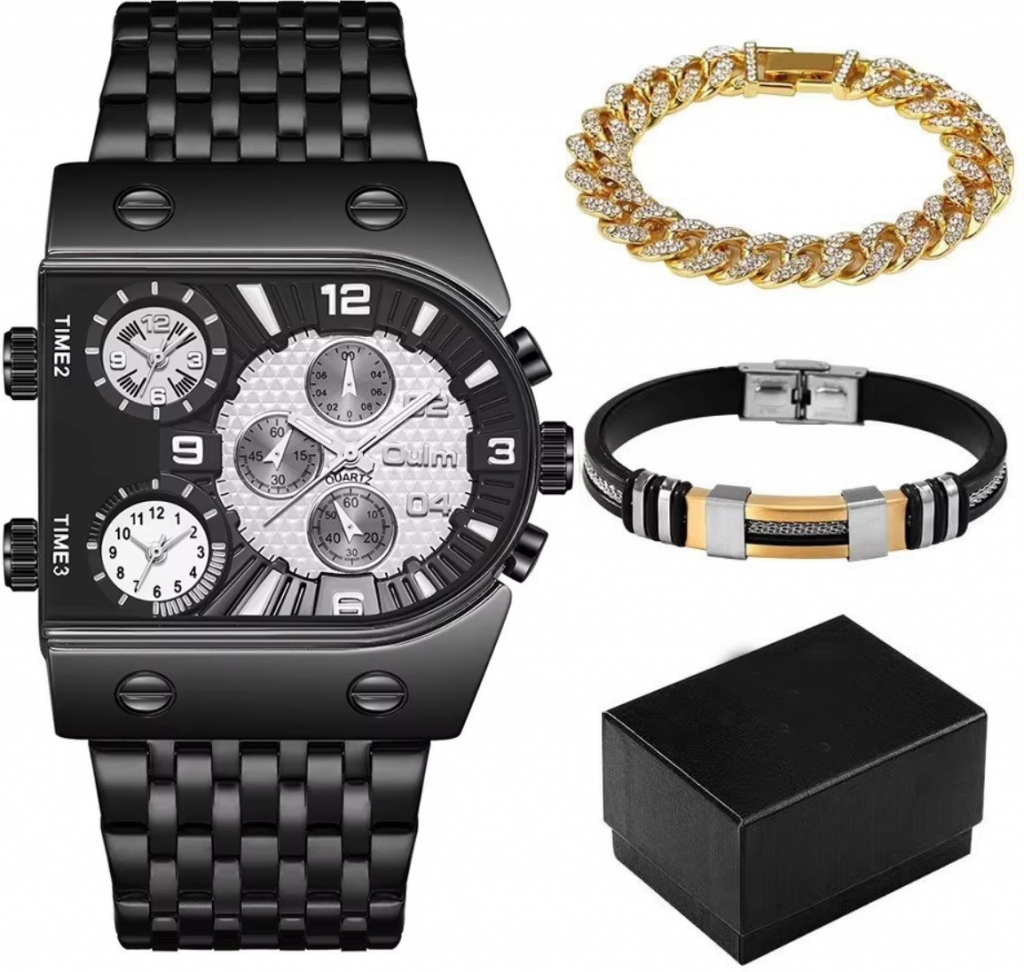 Izmael s náramky Calum Černá/Bílá KP33761