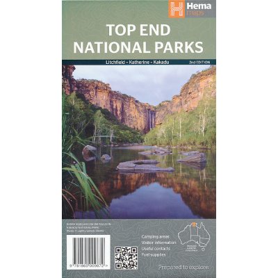 mapa Top End National Parks Litchfield Katherine,Kakadu Hema