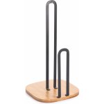 MSV držák na kuchyňské papírové utěrky ELIE, matný černý, ocel, bambus 110602 – Hledejceny.cz