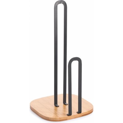 MSV držák na kuchyňské papírové utěrky ELIE, matný černý, ocel, bambus 110602 – Hledejceny.cz