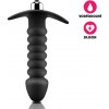 Anální kolík VšeNaSex Silikonový anální kolík Caterpillar Plug černý