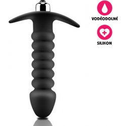 VšeNaSex Silikonový anální kolík Caterpillar Plug černý