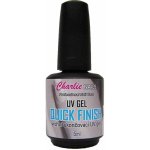 Charlie UV gel quick finish průhledný vrchní lesk 15 ml – Sleviste.cz