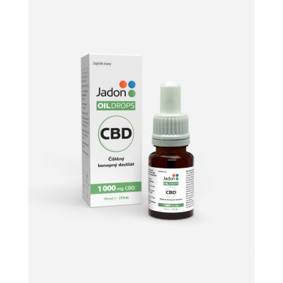 Jadon oil drops konopný olej CBD 10% 10 ml – Sleviste.cz
