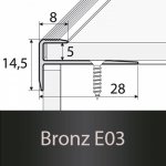 Profil Team Schodová hrana stříbro E01 1,2 m 5mm 28x15mm – Zbozi.Blesk.cz