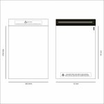 Poštovní Recyklovaná Plastová Obálka S Klopou Bílá 30.5x40.6cm – Zboží Živě