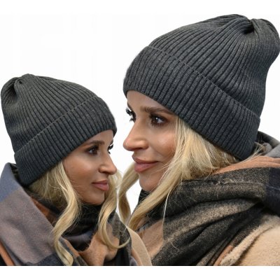 Fashionweek Módní dámská čepice beanie ZIZI-N1 grafitová – Hledejceny.cz