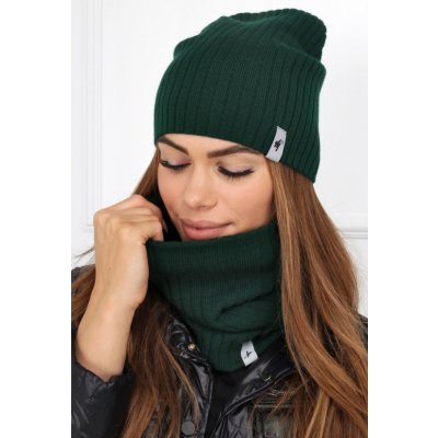 Fashionweek dámská čepice a šála cashmere touch S2204 Zelená – Hledejceny.cz
