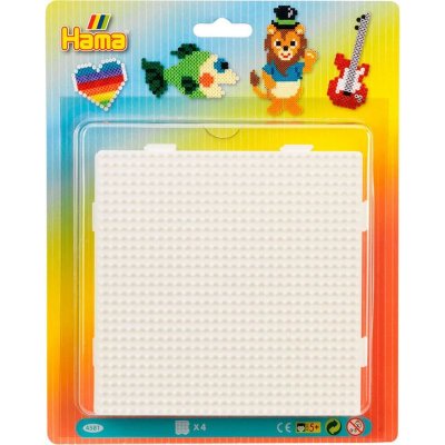 Hama zažehlovací korálky - MIDI Podložka, 4ks Čtverec napojovací – Zboží Dáma