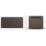 DURAMAX Durabox 416 l 129,5 x 70 x 62,5 cm hnědý 86602 – Zboží Dáma