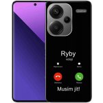mmCase na Xiaomi Redmi Note 13 Pro+ 5G - ryby volají černé pozadí – Zboží Živě