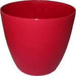 Plastkon květináč Ella lesklá 18 cm červený – Zbozi.Blesk.cz