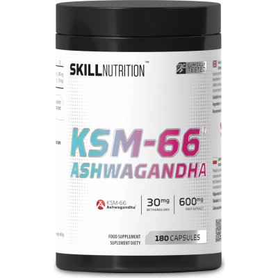 Skill Nutrition KSM-66 Ashwagandha 180 veganských kapslí – Hledejceny.cz