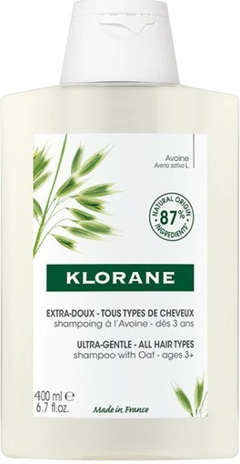 Klorane Ultra Gentle Shampoo jemný šampon na vlasy s ovesným ml ékem 400 ml