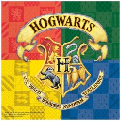 Procos papírové ubrousky Harry Potter Hogwarts Houses 33x33cm 20ks