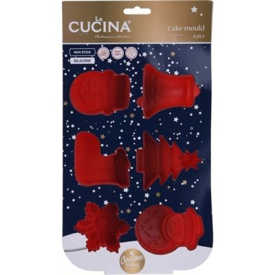 Cucina forma 17,5x32,5x3cm na pečení 6tvarů, silikon – Zboží Dáma