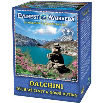 Everest Ayurveda DALCHINI himalájský bylinný čaj pro uvolnění horních cest dýchacích při běžné i alergické rýmě 100 g