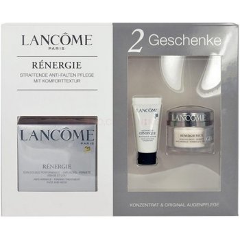 Lancôme zpevňující péče proti vráskám Rénergie Protivráskový oční krém Rénergie Yeux 15 ml + Protivrákový zpevňující krém 50 ml + Pleťové sérum pro mladistvý vzhled Génifique 5 ml dárková sada