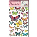 Anděl Samolepky na zeď Barevní motýli různé velikosti 48 x 29 cm – Hledejceny.cz