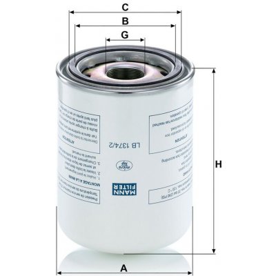 MANN-FILTER Filtr vzduchový kompresor MANN MF LB1374/2 – Hledejceny.cz