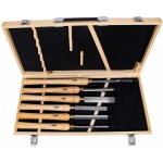 XTLINE Sada struhů s dřevěnou rukojetí 6 dílů (soustružnická dláta) | dřevěný box – Zbozi.Blesk.cz