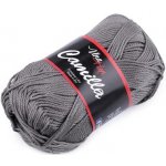 Bavlněná pletací příze Camilla (50g) varianta šedá tmavá – Zboží Mobilmania