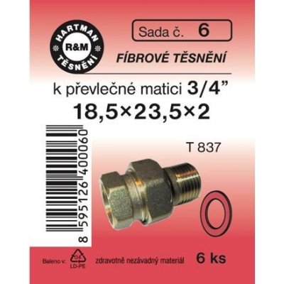 HARTMAN těsnění fíbrové 3/4" 18,5*23,5*2mm, sada č. 6 – Hledejceny.cz