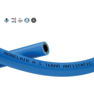 HOZELOCK TRICOFLEX 8/15 AEROTEC PVC FLEX AS - antistatická vysoce ohebná hadice pro vzduch, 16 bar, modrá – Zbozi.Blesk.cz