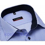 Eterna Modern Fit Twill košile s modrým proužkem s vnitřním límcem a manžetou – Zboží Dáma