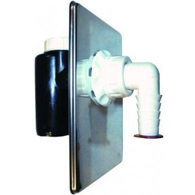 HL odtoková souprava pro pračky DN40/50 se suchým uzávěrem proti pronikání zápachu, 160x110mm - HL440 – Zbozi.Blesk.cz