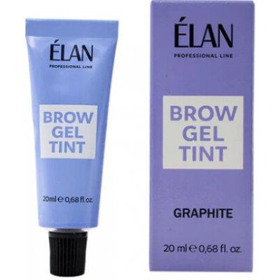 ÉLAN Brow Gel Tint gelová barva na obočí tuba Graphite 20 ml – Zboží Dáma