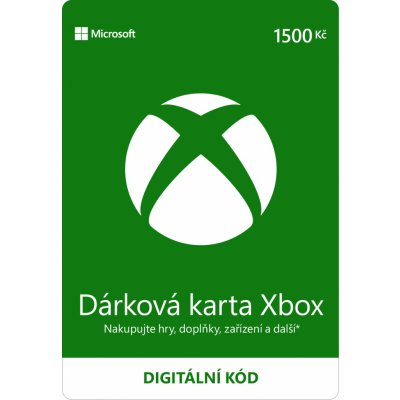 Microsoft Xbox Live dárková karta 1500 Kč – Hledejceny.cz