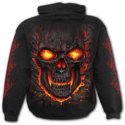 Metalová mikina Spiral SKULL LAVA WM135800 – Zboží Dáma