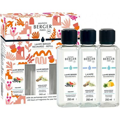 Maison Berger Paris Dárková sada náplní do katalytické lampy Estival Triopak 3 x 250 ml – Zboží Dáma