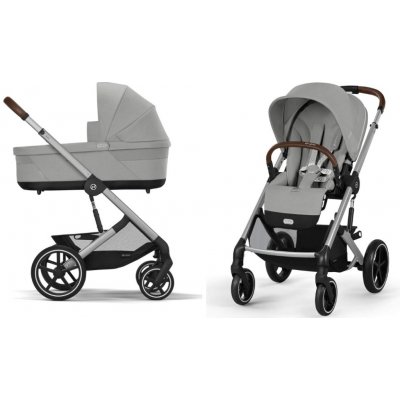 CYBEX Balios S Lux + Cot S Lux 2024 Lava Grey Silver Frame – Zboží Dáma