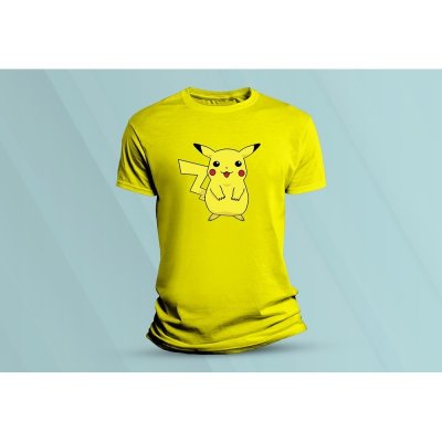 Sandratex dětské bavlněné tričko pokémon Pikachu 2 žlutá – Zboží Dáma