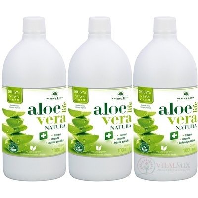 Pharma Activ AloeVeraLife NATURA šťáva z aloe 99,5% 3 x 1000 ml – Hledejceny.cz
