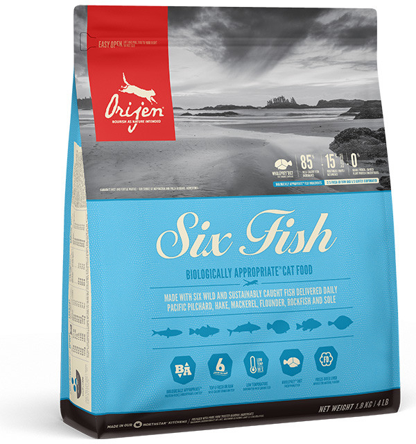 Orijen 6 FISH CAT granule pro kočky 1,8 kg