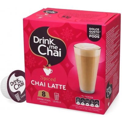 Drink Me Chai Spiced Chai Latte Počet kapslí pro Dolce Gusto 8 ks – Sleviste.cz