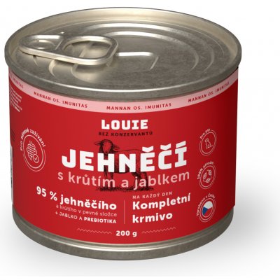 Louie Jehněčí s krůtím jablkem a prebiotiky 200 g – Hledejceny.cz