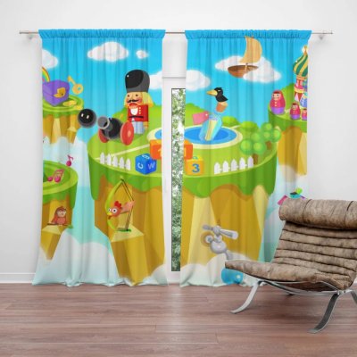 Závěsy Dětský motiv 2: 2 ks - 140x250 cm - Sablio – Hledejceny.cz