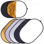 Odrazná deska ovál skladací 5v1 100x150cm – Zboží Živě