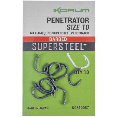 Korum Penetrator Hooks Barbed vel.10 10ks