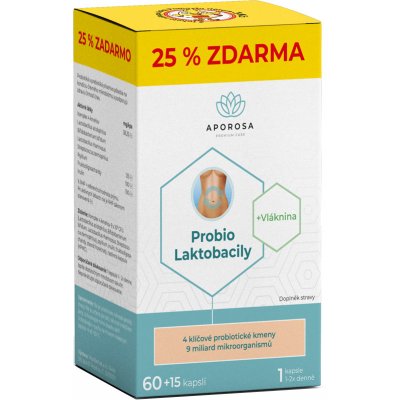 Aporosa Probio Laktobacily 75 kapslí