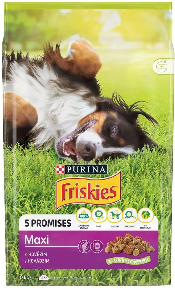 Purina Friskies Maxi s hovězím masem 10 kg