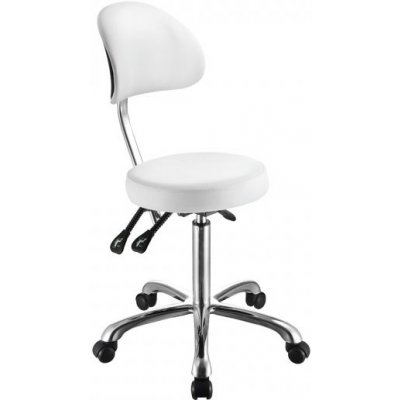 Weelko kosmetický taburet 1025B comfort židle bílá – Zboží Dáma