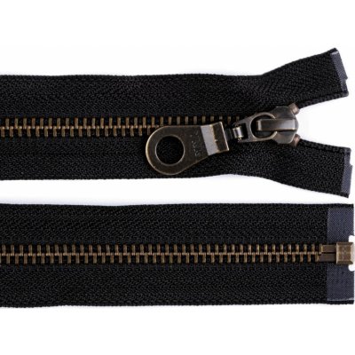 Staromosazný zip YKK No 5 délka 65 cm bundový - černá – Zboží Dáma