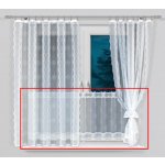Dekorační vitrážová žakárová záclona AZURO 60 bílá 300x60 cm (cena za spodní díl) MyBestHome – Hledejceny.cz