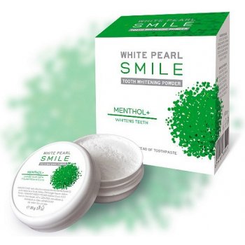 White Pearl Smile Mentol bělící zubní pudr 30 g